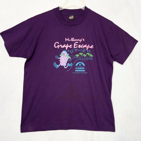Fruit of the Loom Other - Vintage Mullberry's Grape Escape 1993 T Shirt Purple Single Stitch Men's Large L